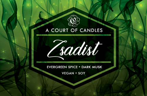 Zsadist - Soy Wax Candle - Black Dagger Brotherhood