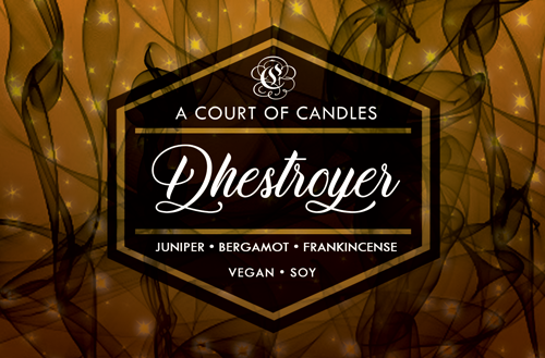 Dhestroyer - Soy Wax Candle - Black Dagger Brotherhood