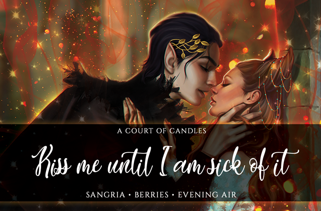 Kiss Me Until I am Sick of It - Art Focused Design - Soy Candle